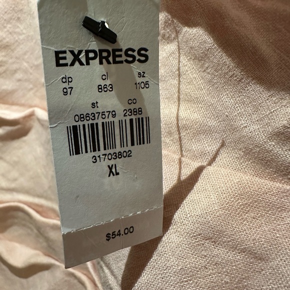 Express Linen Ruched Crop Top - Picture 5 of 8
